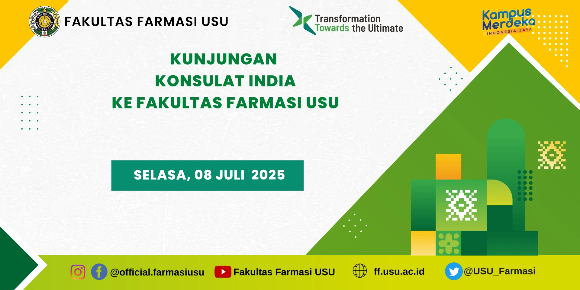 Kunjungan Konsulat India ke Fakultas Farmasi USU